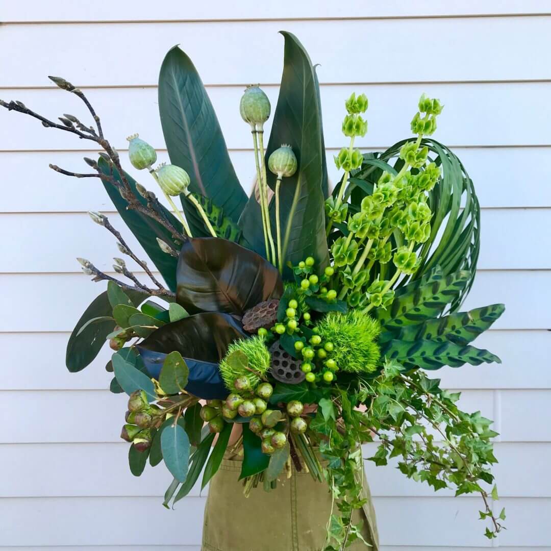 Mean Greens – Modern Foliage Arrangement