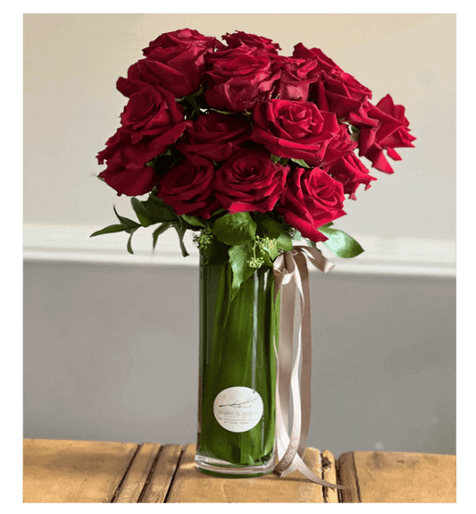 Stalks and Stems Premium Roses in Vase