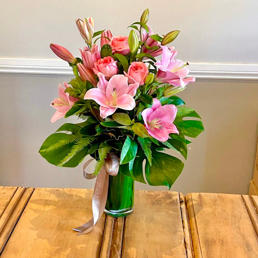 Classic Lilies and Roses